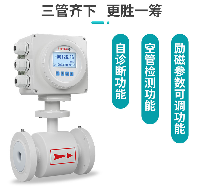 米科SUP-FMC240電磁流量計三管齊下