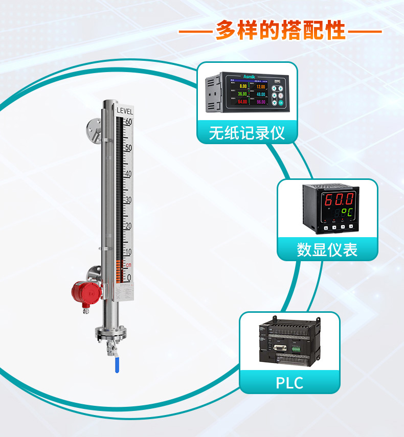 米科MIK-UZS磁翻板液位計多樣搭配
